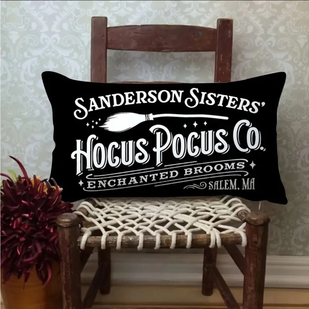 Sanderson Sisters Halloween Pillow Cover, NWT